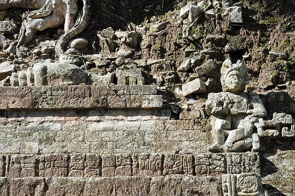 Ancient Mayan Stone Sculptures and Ruins, Copan