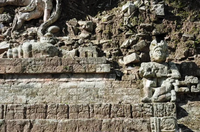 Framed Print : Ancient Mayan Stone Sculptures and Ruins, Copan Framed Print : Ancient Mayan Stone Sculptures and Ruins, Copan