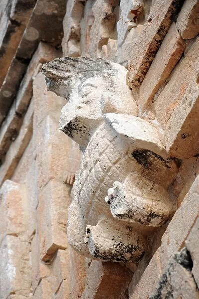 Ancient Mayan wall sculpture, Uxmal