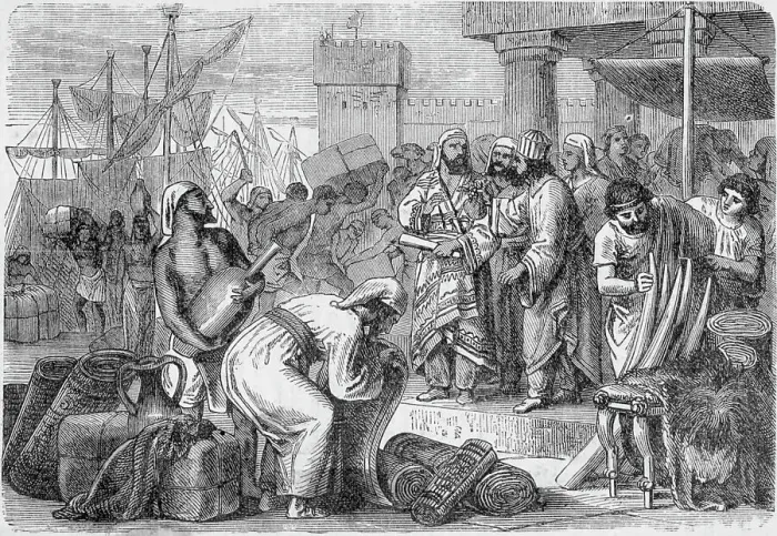 Framed Print : Ancient Merchants And Traders Framed Print : Ancient Merchants And Traders
