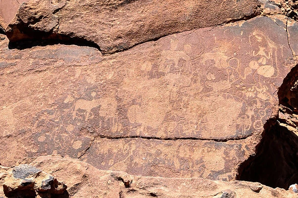Ancient rock carvings, Twyfelfontein, Kunene Region, Namibia
