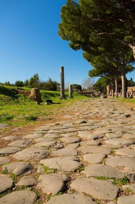 Framed Print : An ancient Roman road in the ruins of the Ancient Roman harbour city of Ostia Antica in Rome, Italy Framed Print : An ancient Roman road in the ruins of the Ancient Roman harbour city of Ostia Antica in Rome, Italy