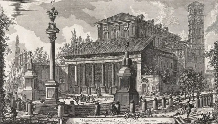 Framed Print : Ancient Rome, Church of Saint Paul Outside the Walls, San Paolo fuori le mura, one of the papal basilicas of Rome, 1770, Italy, Historic, digitally restored reproduction from an original of the period Framed Print : Ancient Rome, Church of Saint Paul Outside the Walls, San Paolo fuori le mura, one of the papal basilicas of Rome, 1770, Italy, Historic, digitally restored reproduction from an original of the period