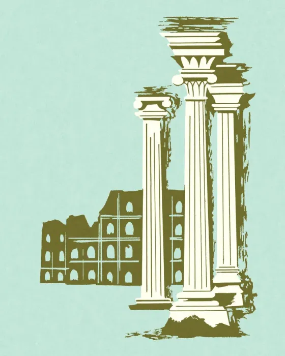 Framed Print : Ancient Ruins and Columns Framed Print : Ancient Ruins and Columns