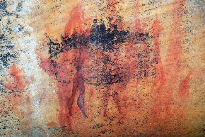 Framed Print : Ancient San Rock Art, Aboriginal South Africa Framed Print : Ancient San Rock Art, Aboriginal South Africa