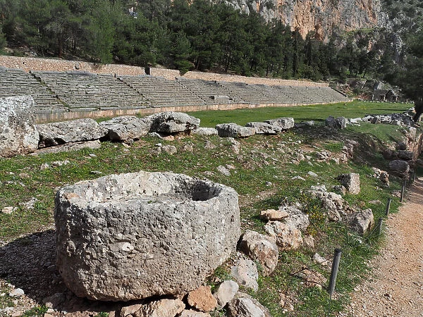 The Ancient Stadium of Delphi, Phocis, Greece