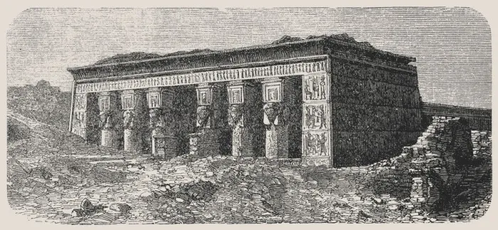 Framed Print : Ancient temple Ruins at Dendera Framed Print : Ancient temple Ruins at Dendera