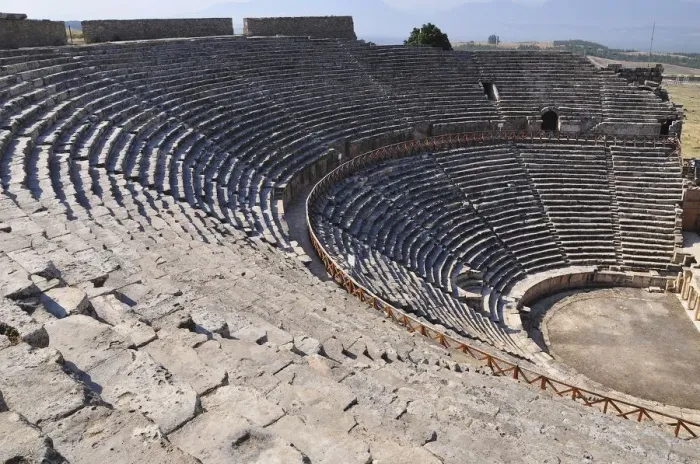 Framed Print : Ancient Theatre at Hierapolis, Pamukkale, Turkey Framed Print : Ancient Theatre at Hierapolis, Pamukkale, Turkey