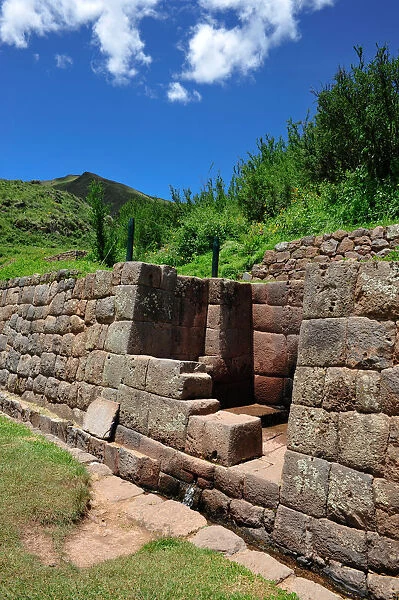 Part of ancient wall in Peru