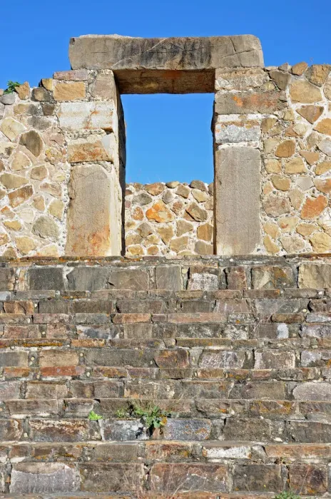 Framed Print : Ancient Zapotec Platform Steps and Archway Framed Print : Ancient Zapotec Platform Steps and Archway