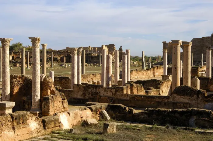 Framed Print : Ancoient columns, Leptis Magna, Libya Framed Print : Ancoient columns, Leptis Magna, Libya