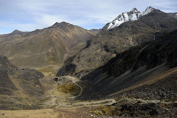Andean landscape, Takesi Inca pass, Minas de San Francisco, Department of La Paz, Bolivia