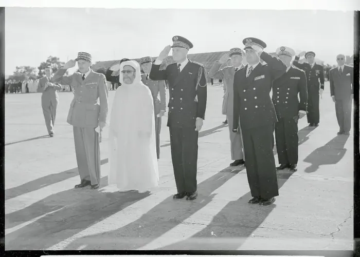Framed Print : Andre Dubois and Colleagues Saluting