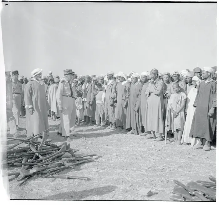 Framed Print : Andre Franchi Talking to Tribesmen Framed Print : Andre Franchi Talking to Tribesmen