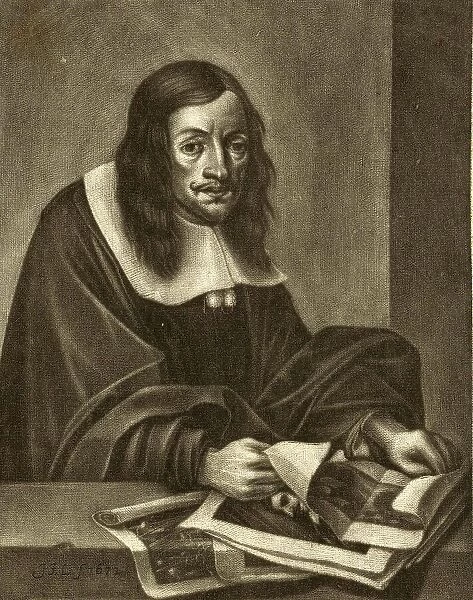 Andreas Paul Beer, bookseller in Nuremberg, 1672, Germany, Historical, digitally restored reproduction from a 19th century original