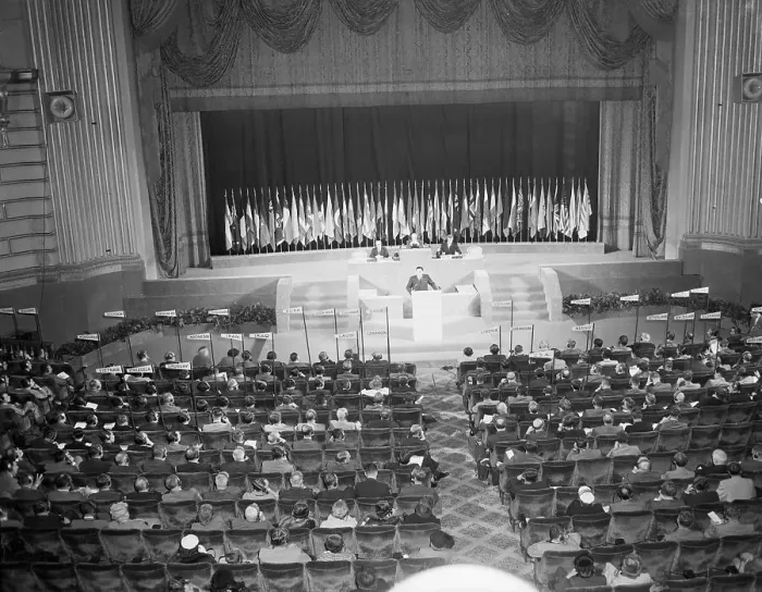 Framed Print : Andrei Gromyko Addresses Peace Conference Framed Print : Andrei Gromyko Addresses Peace Conference