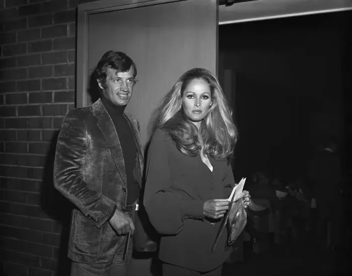 Framed Print : Andress and Belmondo