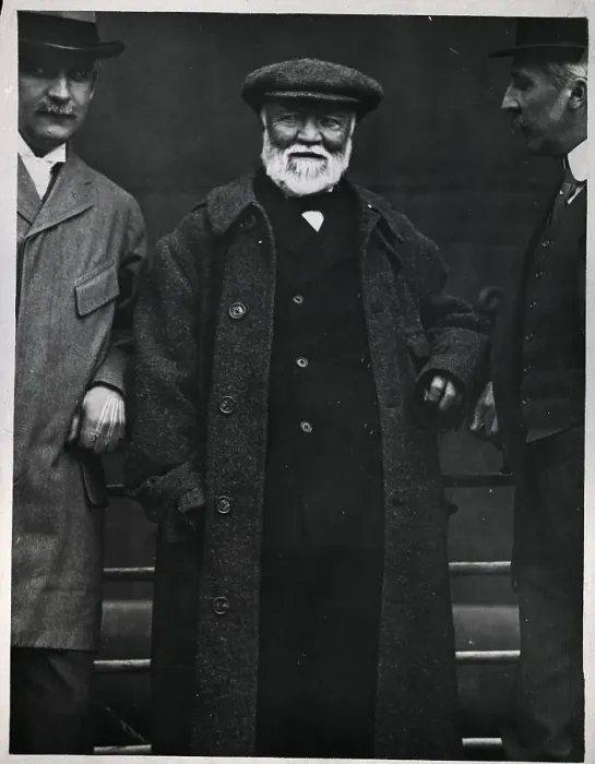 Framed Print : Andrew Carnegie Aboard Ship Center Framed Print : Andrew Carnegie Aboard Ship Center