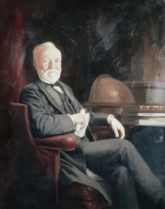 Framed Print : Andrew Carnegie in His Office Framed Print : Andrew Carnegie in His Office