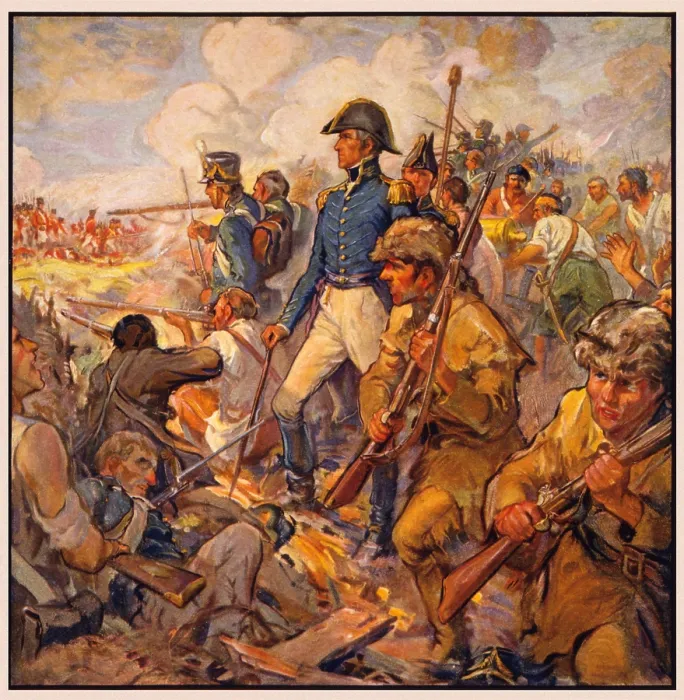 Framed Print : Andrew Jackson at the Battle of New Orleans Framed Print : Andrew Jackson at the Battle of New Orleans