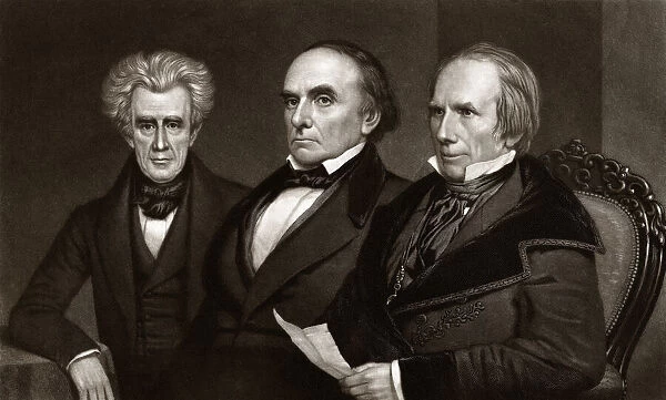 Andrew Jackson, Daniel Webster and Henry Clay, American Politicians