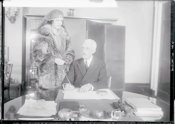 Framed Print : Andrew Mellon Signing a Document Framed Print : Andrew Mellon Signing a Document