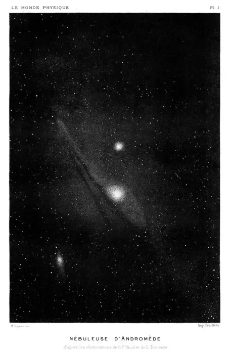 Framed Print : Andromeda nebulose engraving 1881 Framed Print : Andromeda nebulose engraving 1881