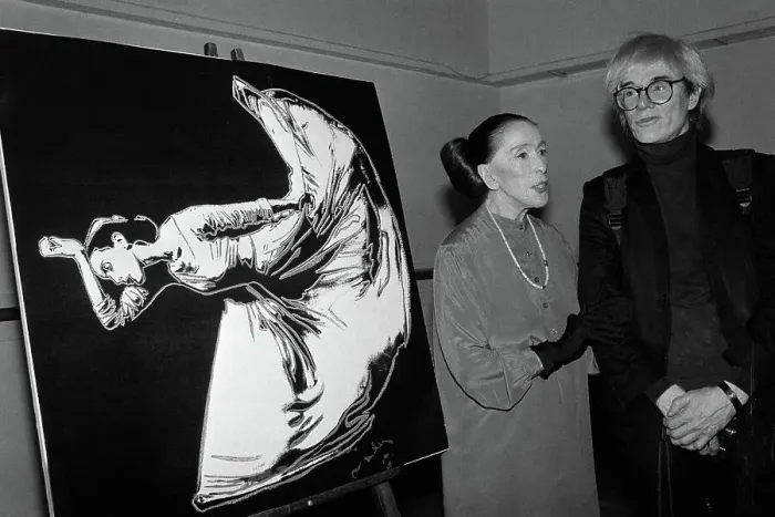 Framed Print : Andy Warhol and Martha Graham Framed Print : Andy Warhol and Martha Graham