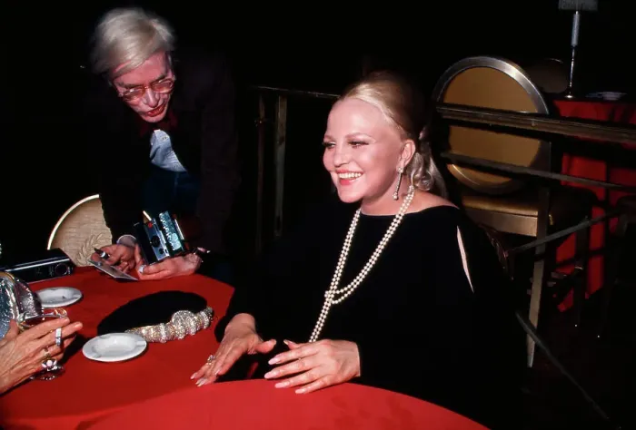 Framed Print : Andy Warhol with Peggy Lee