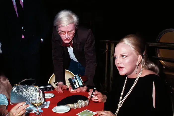 Framed Print : Andy Warhol with Peggy Lee
