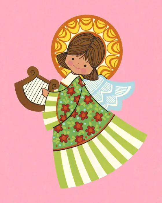 Framed Print : Angel Playing a Harp Framed Print : Angel Playing a Harp