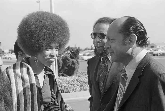 Framed Print : Angela Davis Conversing with Lawyers Framed Print : Angela Davis Conversing with Lawyers