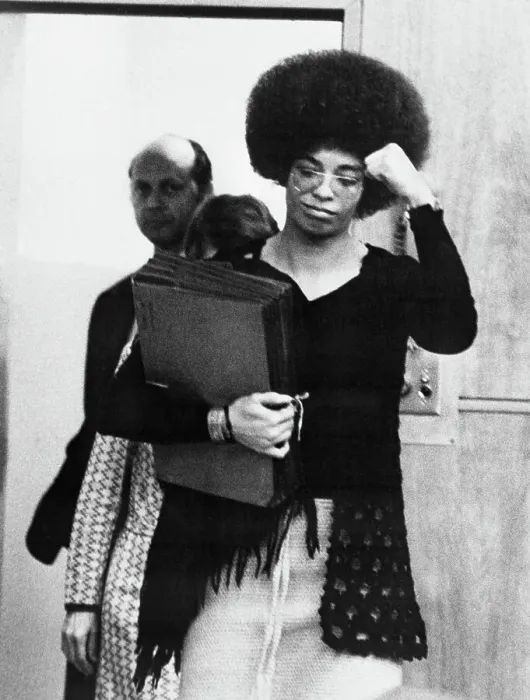 Framed Print : Angela Davis in Court Framed Print : Angela Davis in Court