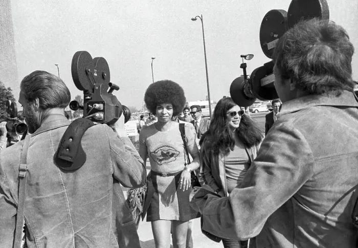 Framed Print : Angela Davis Trial