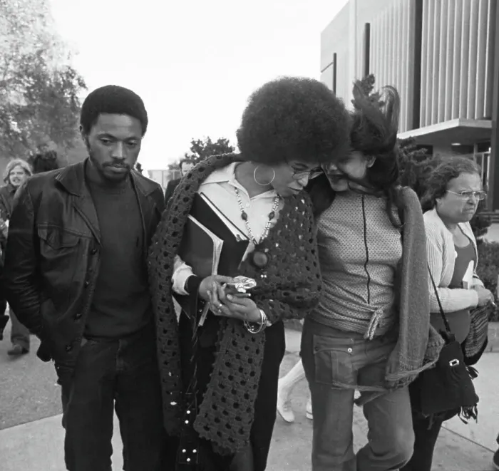 Framed Print : Angela Davis Trial