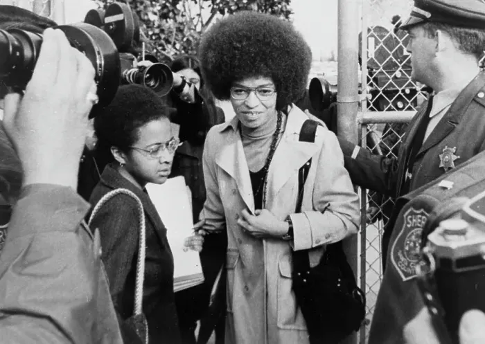 Framed Print : Angela Davis Trial