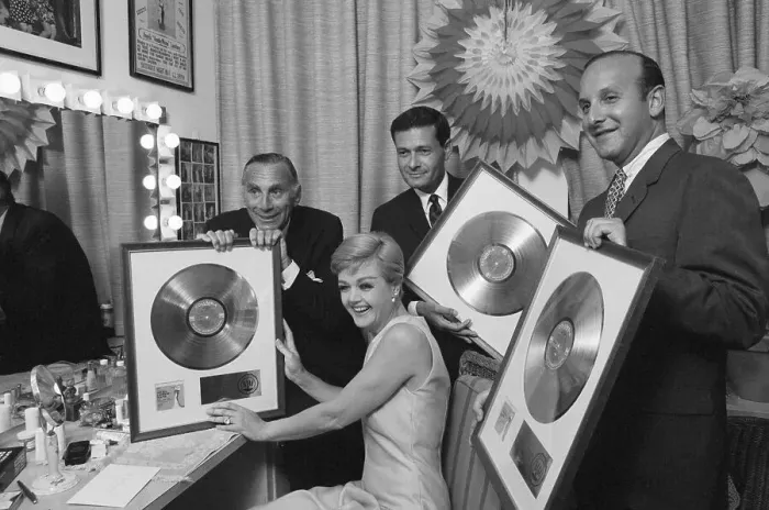 Framed Print : Angela Lansbury and Gold Record Framed Print : Angela Lansbury and Gold Record