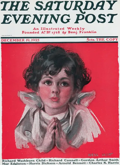 Framed Print : Angelic Face on an Early Saturday Evening Post Framed Print : Angelic Face on an Early Saturday Evening Post