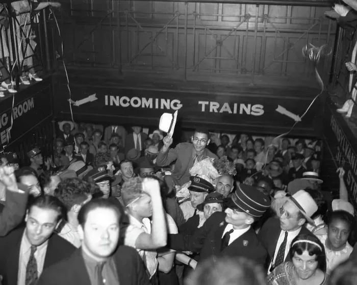 Framed Print : Angelo Herndon Greeted By Comrades In New York Framed Print : Angelo Herndon Greeted By Comrades In New York