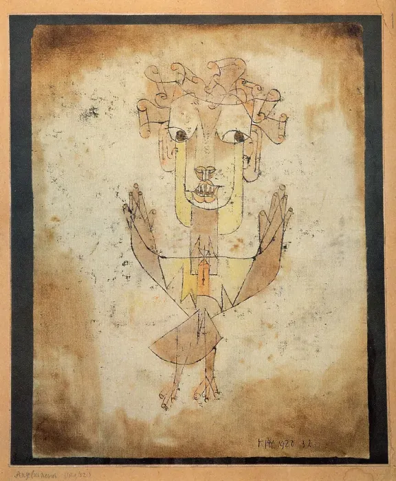 Framed Print : Angelus Novus, 1920. Artist: Klee, Paul (1879-1940) Framed Print : Angelus Novus, 1920. Artist: Klee, Paul (1879-1940)