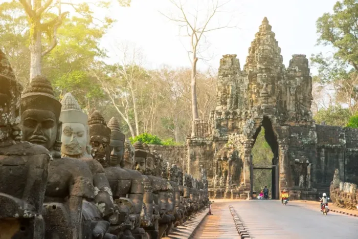 Framed Print : Angkor Thom South Gate, Cambodia Framed Print : Angkor Thom South Gate, Cambodia