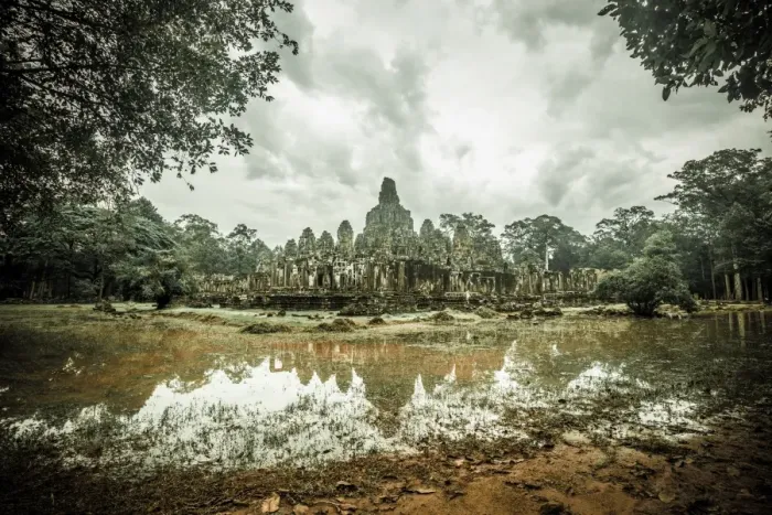 Framed Print : Angkor Thom temple of Siem Reap, Cambodia Framed Print : Angkor Thom temple of Siem Reap, Cambodia