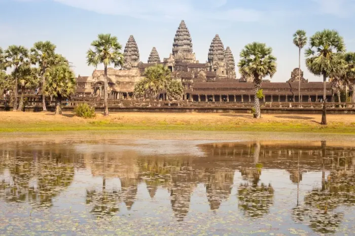 Framed Print : The Angkor Wat and Reflection Framed Print : The Angkor Wat and Reflection