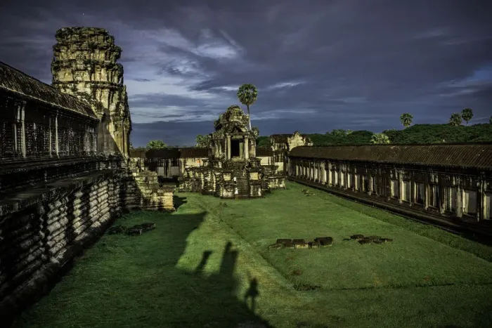 Framed Print : Angkor Wat west wing Framed Print : Angkor Wat west wing