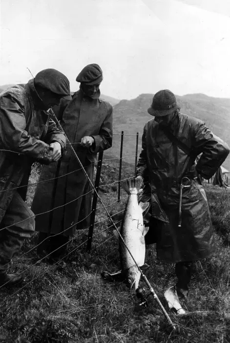 Framed Print : Anglers Admire Catch Framed Print : Anglers Admire Catch