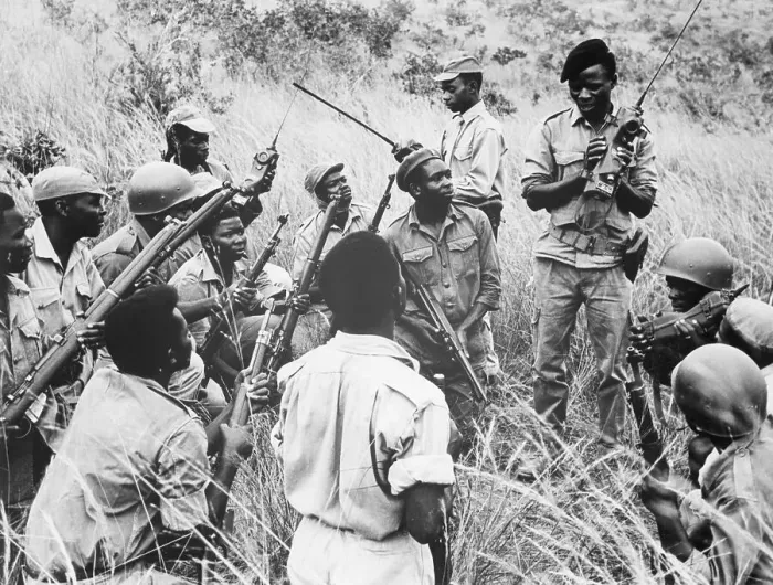 Framed Print : Angolan Rebel Army Group W / Radio &Guns Framed Print : Angolan Rebel Army Group W / Radio &Guns