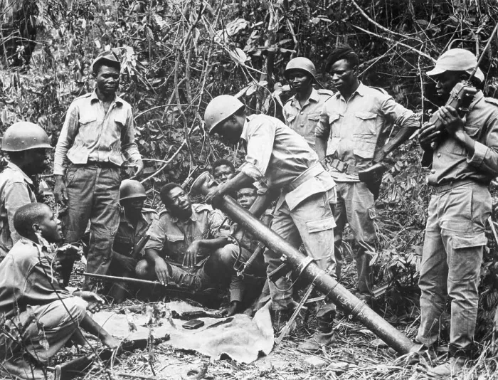 Framed Print : Angolan Rebels Learn To Use Bazooka Framed Print : Angolan Rebels Learn To Use Bazooka