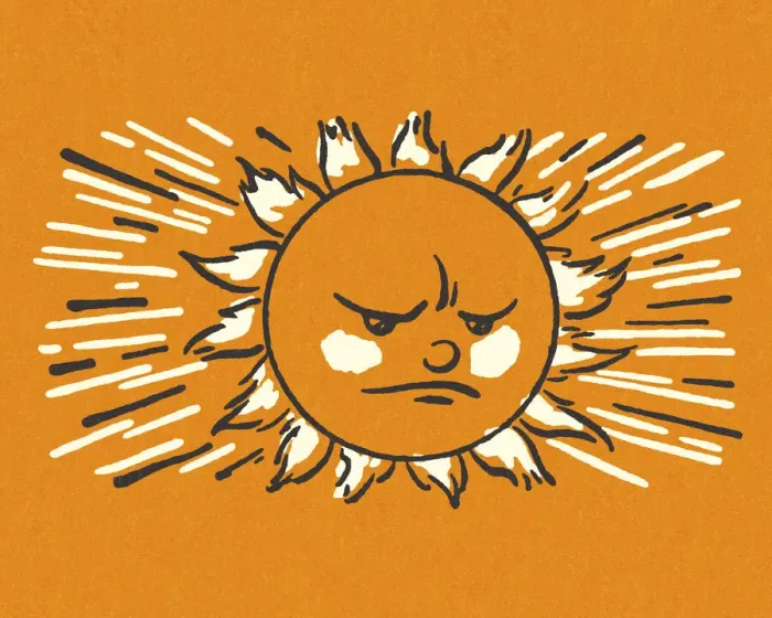 Framed Print : Angry Sun