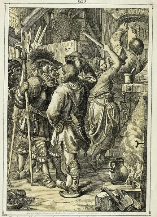 Framed Print : Angry Woman Amongst Group of Men Framed Print : Angry Woman Amongst Group of Men