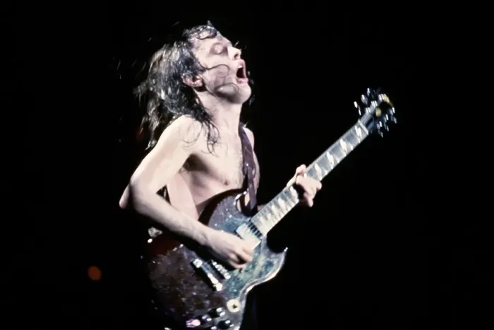 Framed Print : Angus Young Of AC / DC Framed Print : Angus Young Of AC / DC